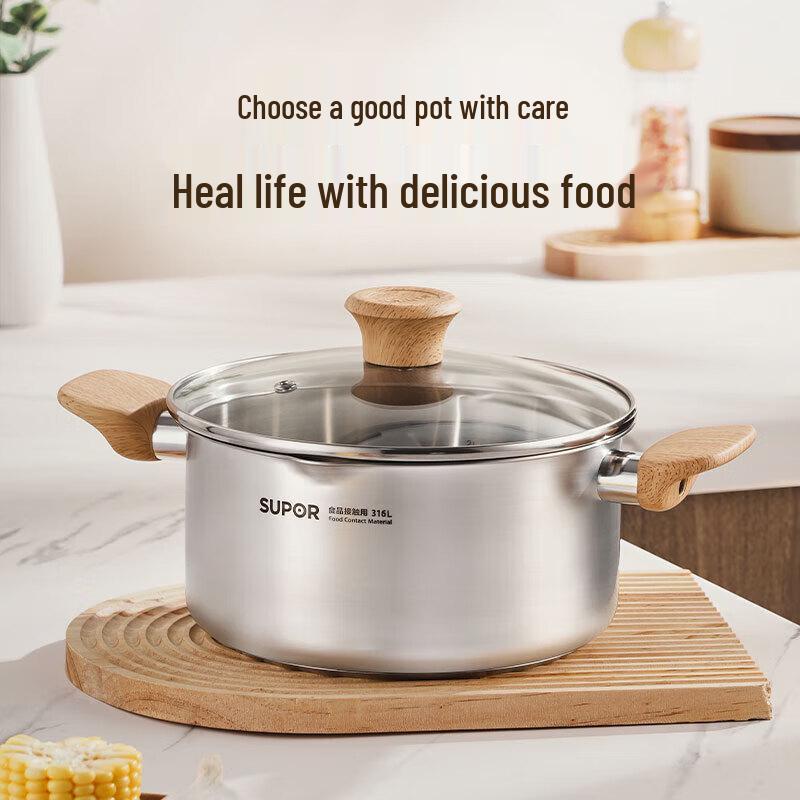 

Supor 316L Stainless Steel Soup and Steamer Pot