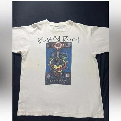 Vintage 90s Rusted Root Shirt All Size Band Concert Tour Rare S разноцветный