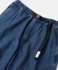 COLUMBIA UNIVERSITY Sl-Label Belted Parachute Denim Pants Midnight Denim