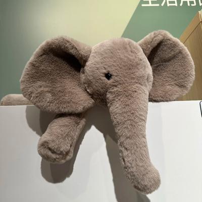 Super Soft Grey Elephant Plush Toys Cute Stuffed Flappy Ears Long Plush Elephant Animals Plushy Hugging Pillow Kids Xmas Gift