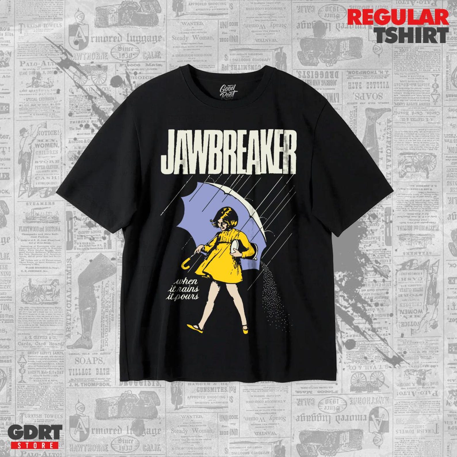 Jawbreaker T shirt - When it Rains, It Pours - Unisex Heavy Shirt 3XL