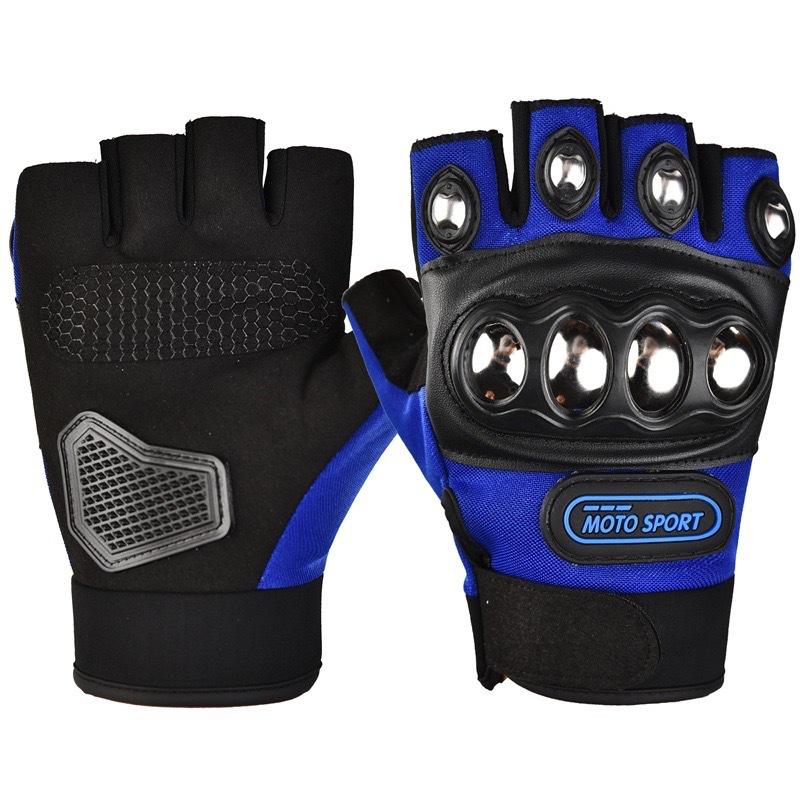 Outdoor Cycling Gloves Sports Men's and Women's Half-finger Fitness Mountaineering Tactical Training Exercise Protective Hard Shell Steel Shell Gloves