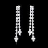 Trinkets Popular Wedding Bridal Jewelry Silver Claw Chain Water Diamond Necklace Earrings Set
