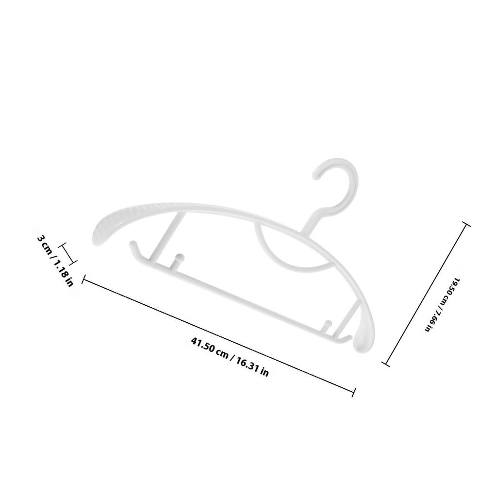 10Pcs Anti-Skid Traceless Hangers Practical Design for Suits Coats Dresses Sweaters Home Accessories Widened Hangers