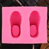 Fondant Moulds Cake Gadget Cute Baby Shoe Shape Silicone Cake Mold Fondant Chocolate 3D Mould Cake Decorating for Baking