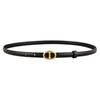 Classic Leather Belt For Women With Pin Buckle Casual Office Accessory For Spring
