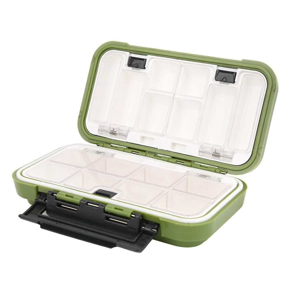 

Водонепроницаемый ящик для рыболовных снастей из АБС-пластика, контейнер-органайзер для хранения приманок, крючков, аксессуаров, зеленый