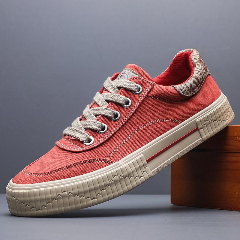 Fashion 2025 Men Canvas Shoes Fashion Classics Casual Shoes for Men Lace Up Breathable Sneakers High Quality Mens Tennis Shoes SS25826