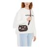 Coach Jamie 19 Classic Presbyopia Cartoon Patch Zipper Closure Canvas with Leather Camera Bag Shoulder Crossbody Bag Mini Women's Dark Brown