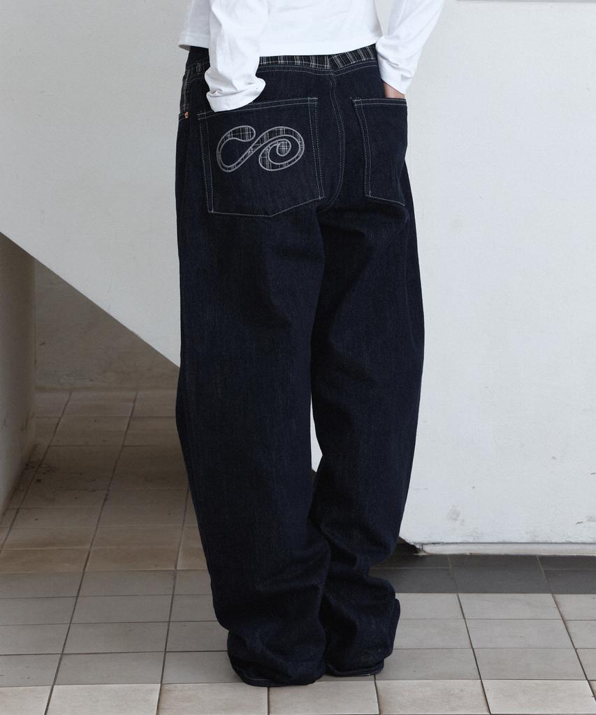 PARAKEET Plaid Combination Logo Denim (Indigo)