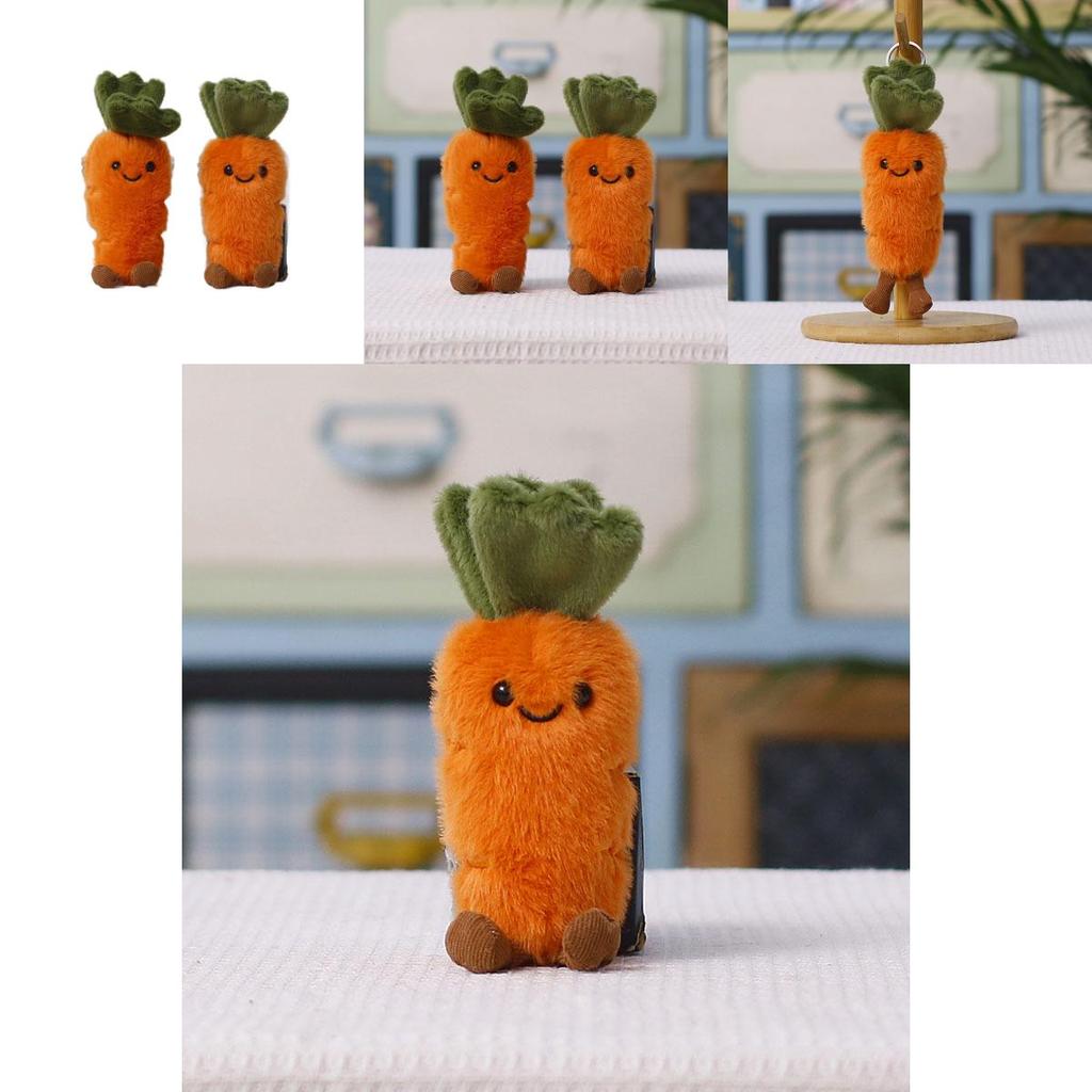 Carrot Soft Plush Doll With Cartoon Style Suitable For Backpack Decor And Giftgiving