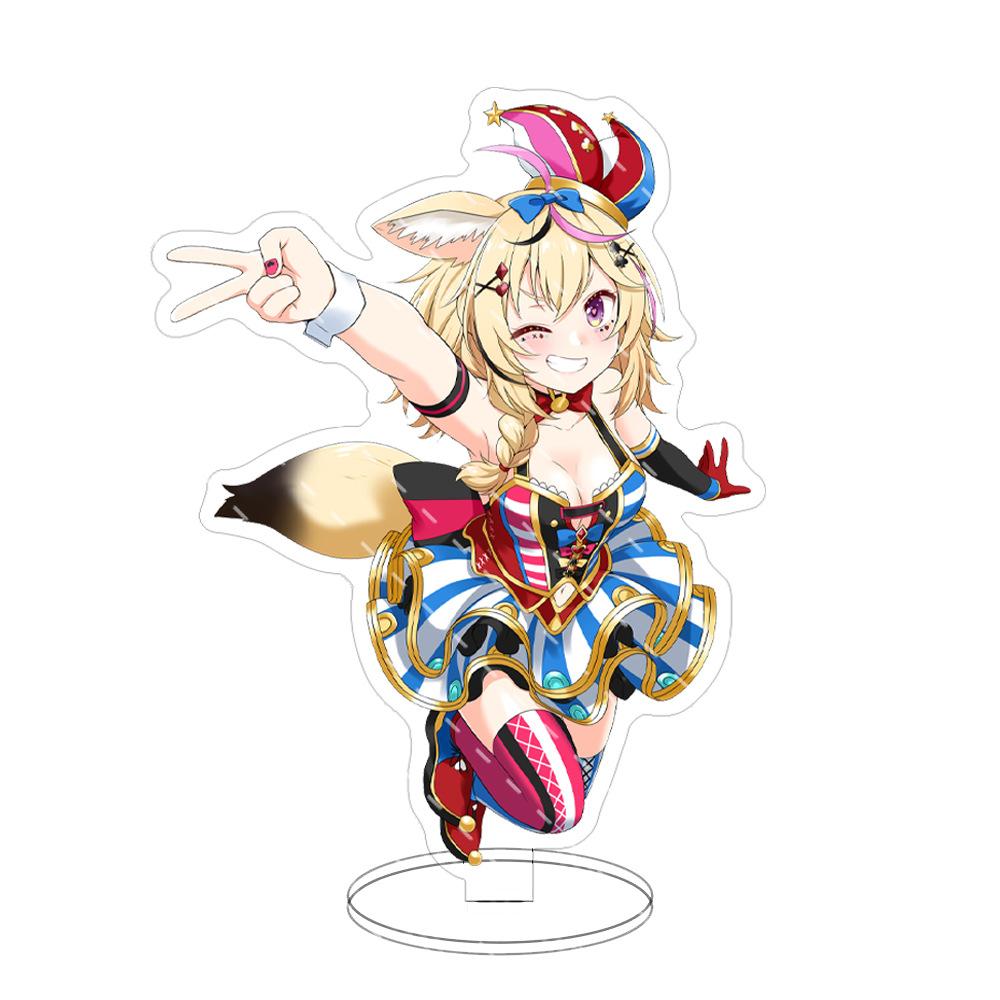 15cm Hololi Virtual Hostess New Cartoon Characters Acrylic Cosplay Stand Model Creative Office Decorations Cute Permanent Recording Fans