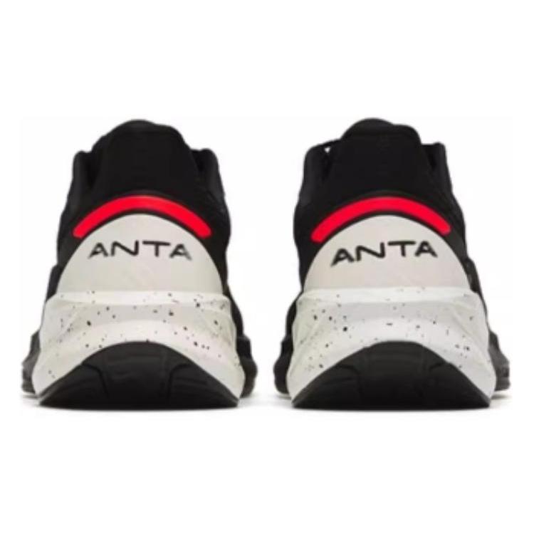 Anta DuCi4 Cushioning Slip Resistant Abrasion Resistant Low top Running Shoes Men's Black White Red 112315520-5