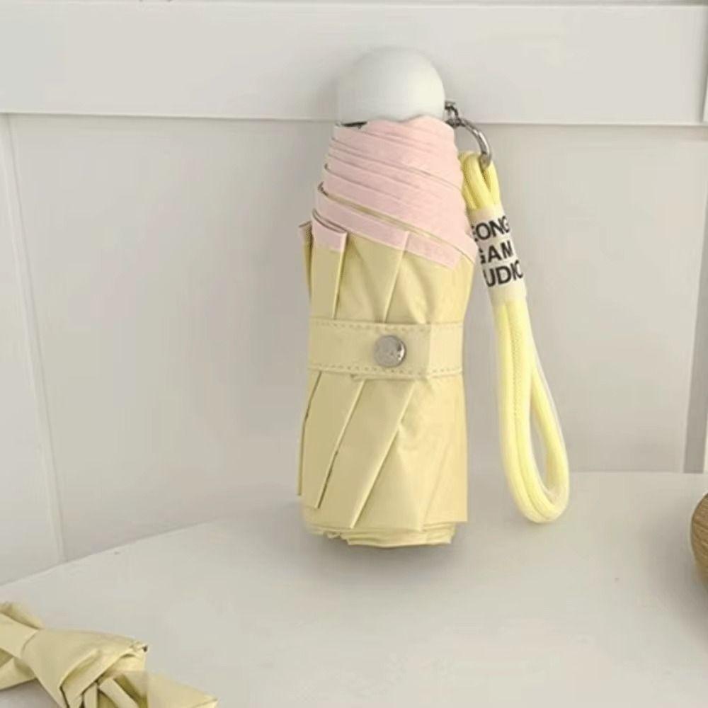 Wind Resistant Sun Shade Umbrella Ultralight Mini Sun Umbrella Cute Pocket Parasol  Rain Protection