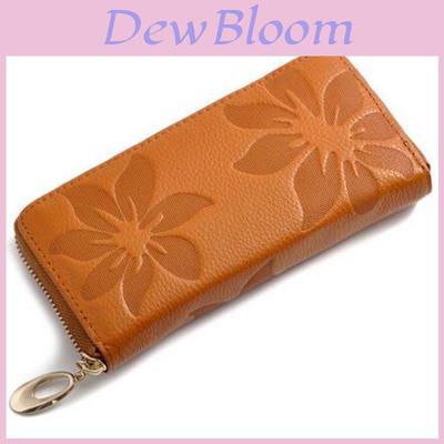 Elegant New Fashion Lady Purse Wallet With Soft Pu Leather And Zipper Closure