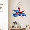 Star Independent Day Print Decoration Wind Chime Wood Door Panel Decoration Day Home Party Decoration Props Door Hanging
