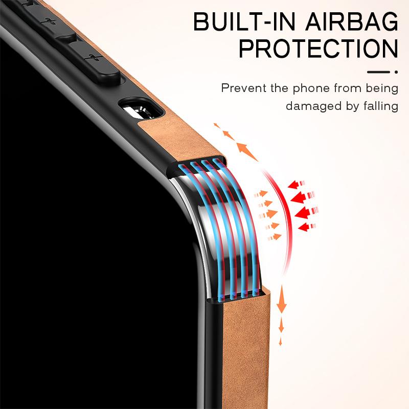 For Iphone 13 Pro Max Lambskin Leather Case For Iphone 14 13 12 11 Pro Max Xr Xs X 14pro Soft Silicone Shockproof Phone Cover