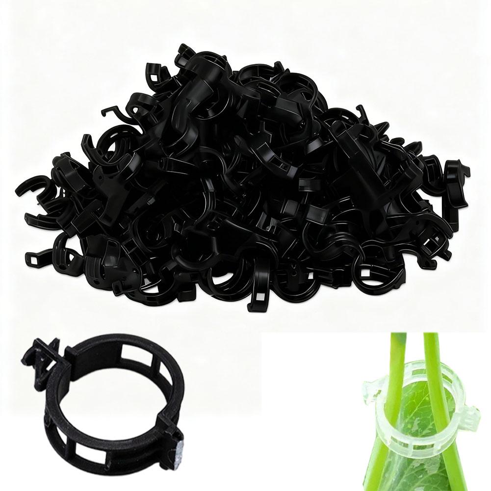50PCS Heavy-Duty Plant Support Clips for Garden Vines | Adjustable Trellis Tomato Clips for Cucumbers Grapes & Melons