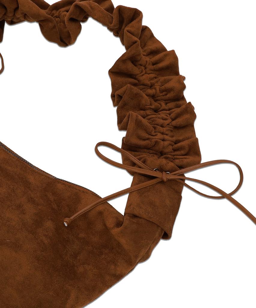 Limelike Suede Pring Bag Brown
