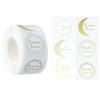 500 Pcs Round Sticker Eid Mubarak Seal Labels Festival Decorative Sticker Self-Adhesive Labels Sticker Party Supplies