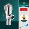 Household Full Copper 304 Stainless Steel Angle Valve for Kitchen & Bathroom – Cold & Hot Water Stop/Splitter Valve