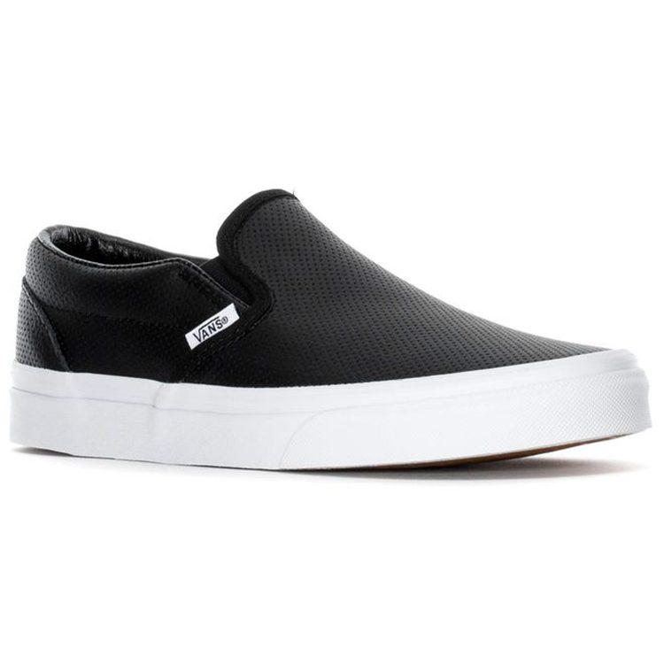 Slip-On Vans Perforated Leather 'Black' VN000XG8DJ6