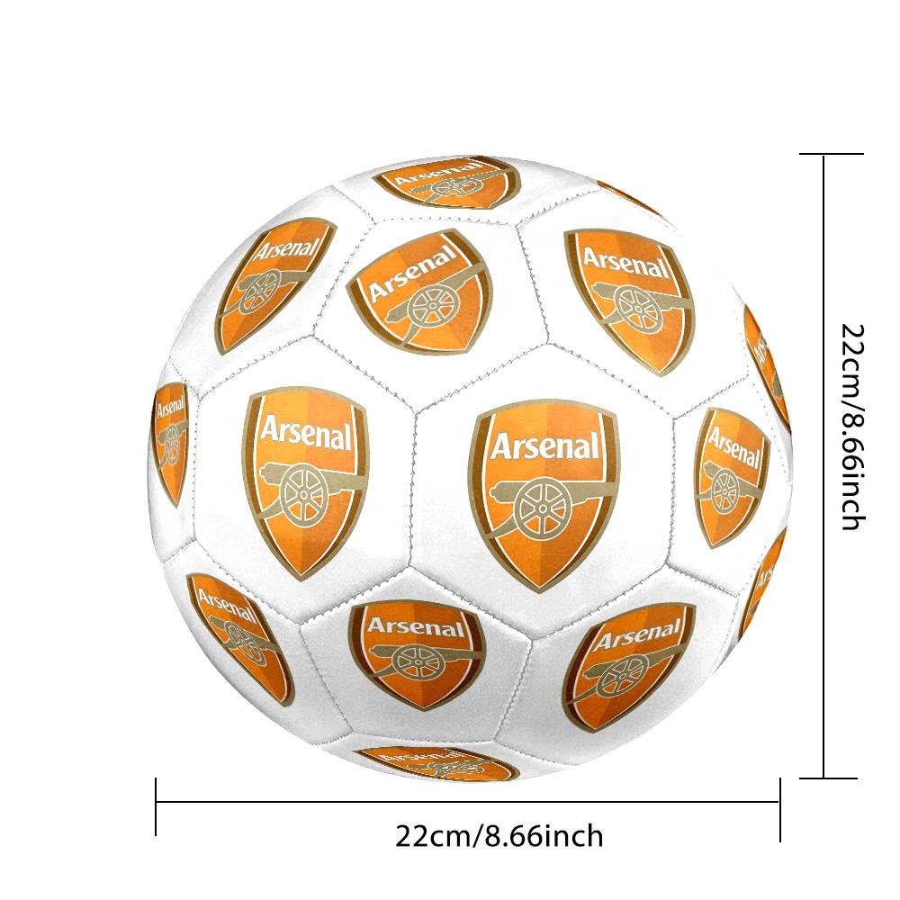 Arsenal Football Club Crest Soccer Ball Size 5 Football Machine-Stitched Indoor/Outdoor Training and Matches Surprise Collection Gift