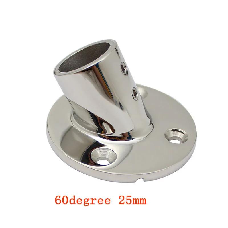7/8' Or 1' 22mm/25mm Tube Pipe Marine 316 Stainless Steel Deck Handrail Rail Fitting Stanchion Round Base Mount Boat Accessories