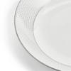 Wedgwood Official Wedding Gift Geo Platinum Approximately Wedding Gift for the Bride and Officially Imported Wrapping Bowl, 24cm, White, Tableware,