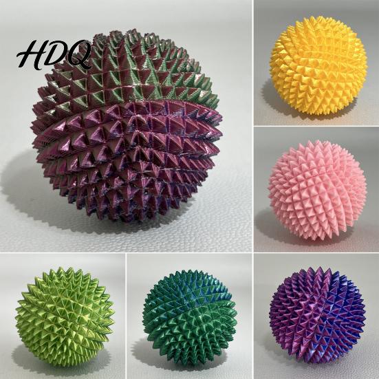 Anxiety Relief Fidget Toy 3D Printed Spiky Massage Ball Stress Spiked Massager Roller Plantar Fasciitis Physical Therapy Hand Tools