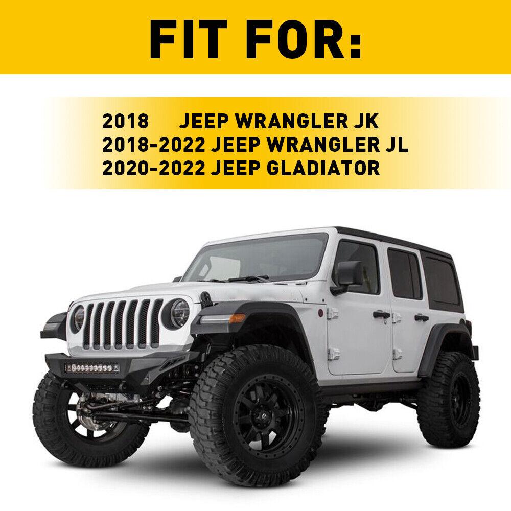 2Pcs For 18-22 Jeep Wrangler JK JL Gladiator JT Sun Visor Clip with Screws Black