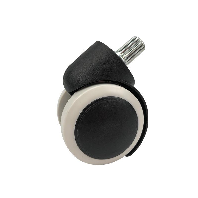 2-Inch Universal Swivel Chair Wheels - Office Chair Casters with Straight Ribbed Screw Threads, Computer Chair Rollers