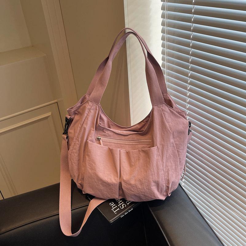 Large-capacity cloth bag women's new one-shoulder tote bag trendy and light tote bag casual messenger bag