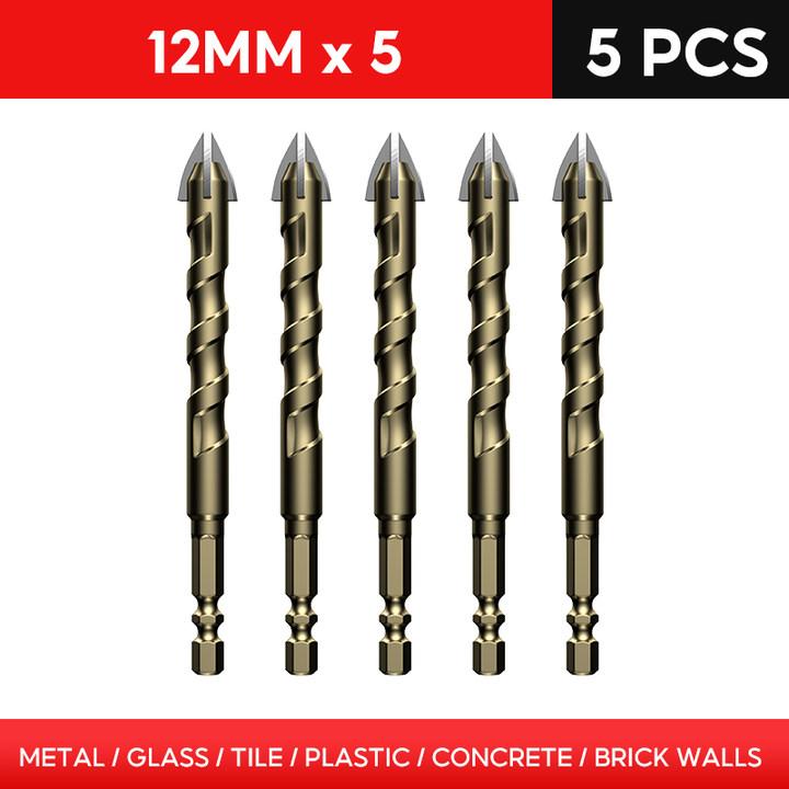 Overlord Drill Tile Bit High Hardness Glass Four Edge Drilling Drill Hole Opener Tile Concrete Wall Reaming Drill Bit Tools