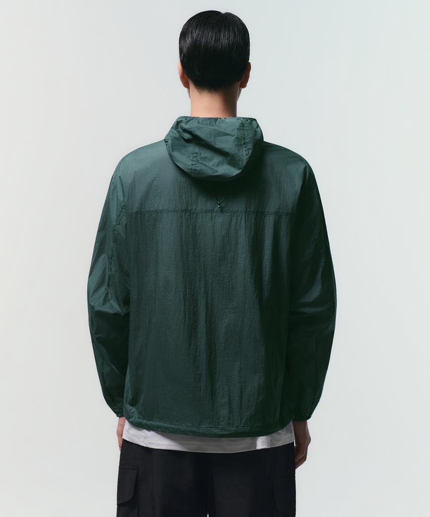Musinsa Standard [City Leisure] Lightweight Packable Windbreaker Jacket [Hunter Green]