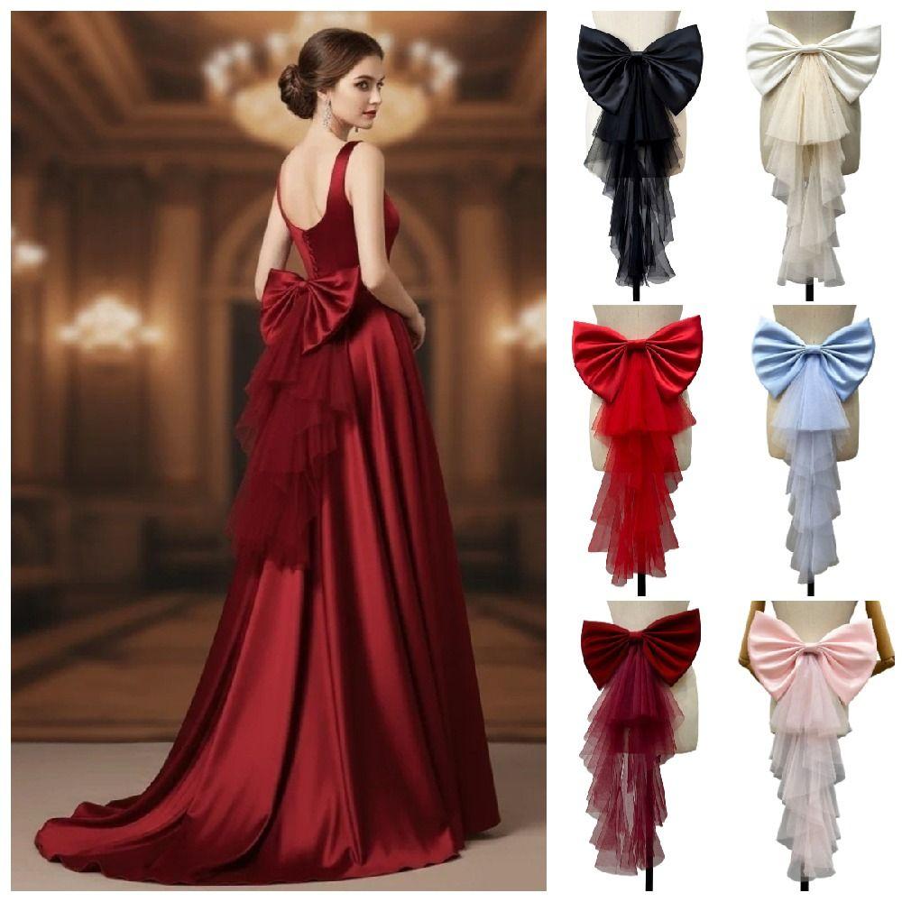 Flauschige Große Schleife Taillendekoration Einlagiges Kleid Taillenverzierung Brautkleid Zubehör Frau