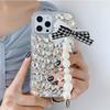 For IPhone17Promax Phone Case for Apple 16 Luxury 14 Rhinestone Xr Bracelet Ins Style Bow