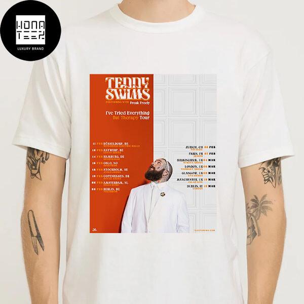 Teddy Swims I’ve Tried Everything But Therapy Tour 2026 Fan Gifts Classic T-Shir L