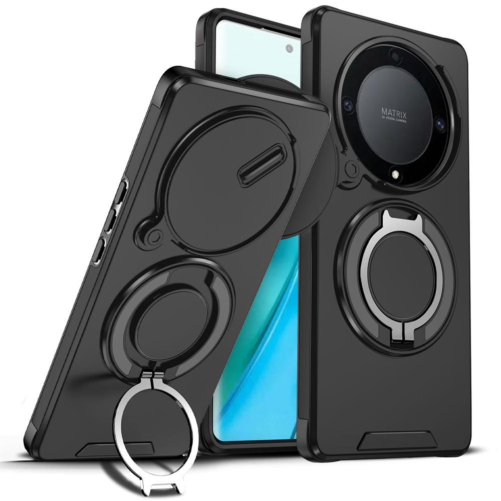 For Honor Magic 5 Lite 5G Case Shockproof Armor For Magsafe Wireless Charging Cover For Magic5 Lite Magnetic Holder Ring Case