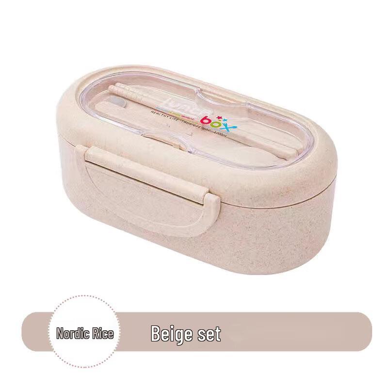 Wheat Straw Compartmented Lunch Box