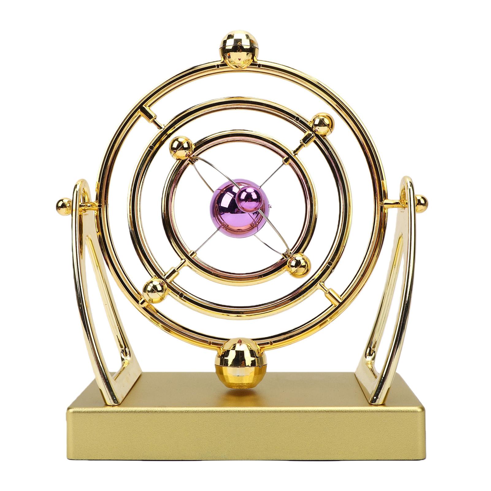 Fishine Celestial Orbit Perpetual Motion Pendulum Battery Powered Celestial Orbit Sculpture Kinetic Art Desk Decor For Home