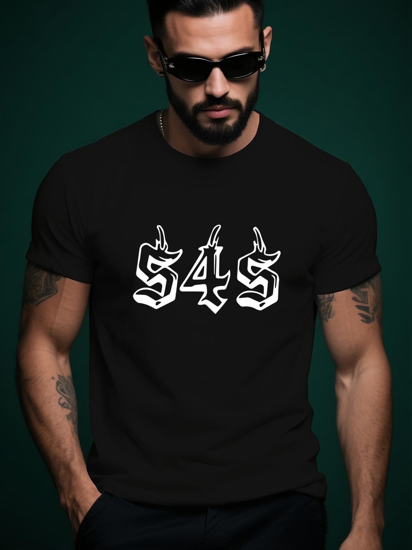 545 Graphic Tshirt Graphic Tee - Yellow Casual Summer Tsh... XXXXL