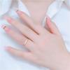 Color Gold Purple Gold Russian Zircon Ring 585 Rose Gold Plated Ring Adjustment Versatile Fashion Ring