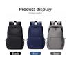 Large Capacity Men Backpack Solid Color Oxford Cloth Backpack Fashion Student Backpack  Travel
