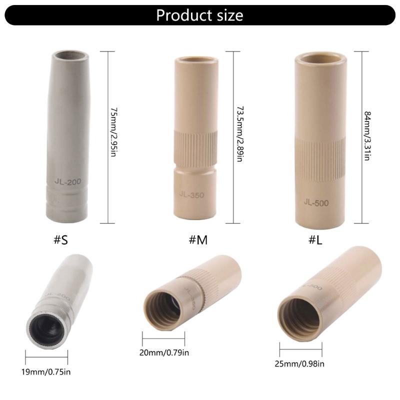 Shielded Welding Coating Nozzle Nonstick Protections Sleeve Welding Machine Accessories Contact Tip Protective Mouth