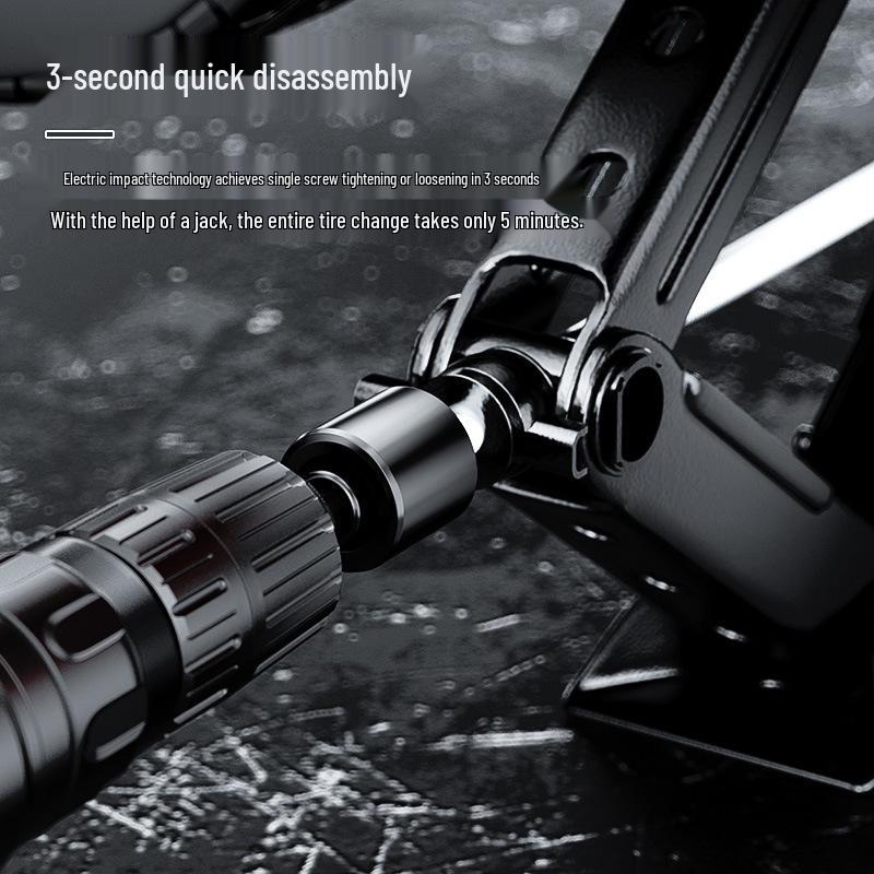 Electric Drill Car Jack Wrench Tool - Labor-Saving Disassembly & Lifting Aid