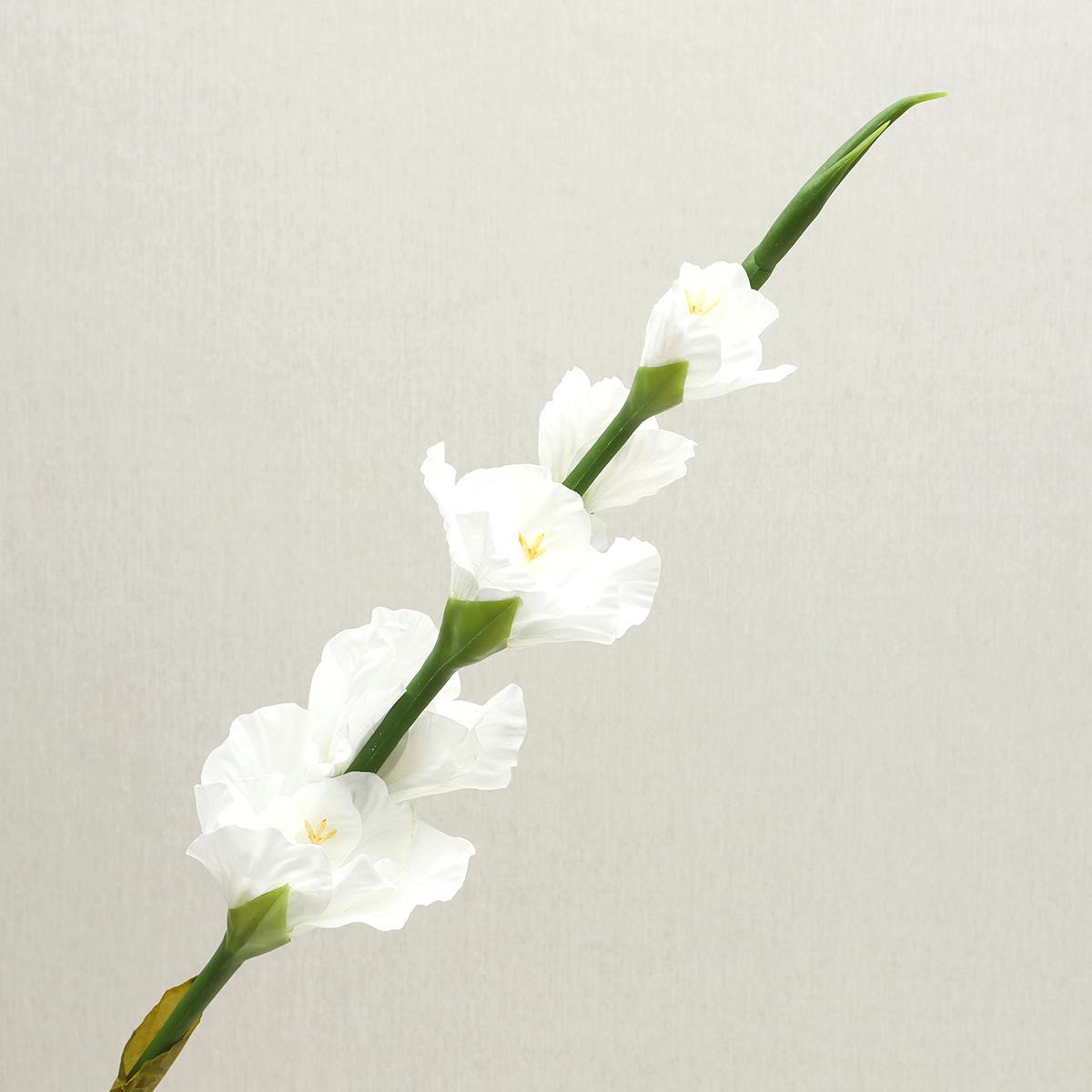 

High-end feel moisturizing gladiolus home decoration ornament props fake flower photography ornament белый