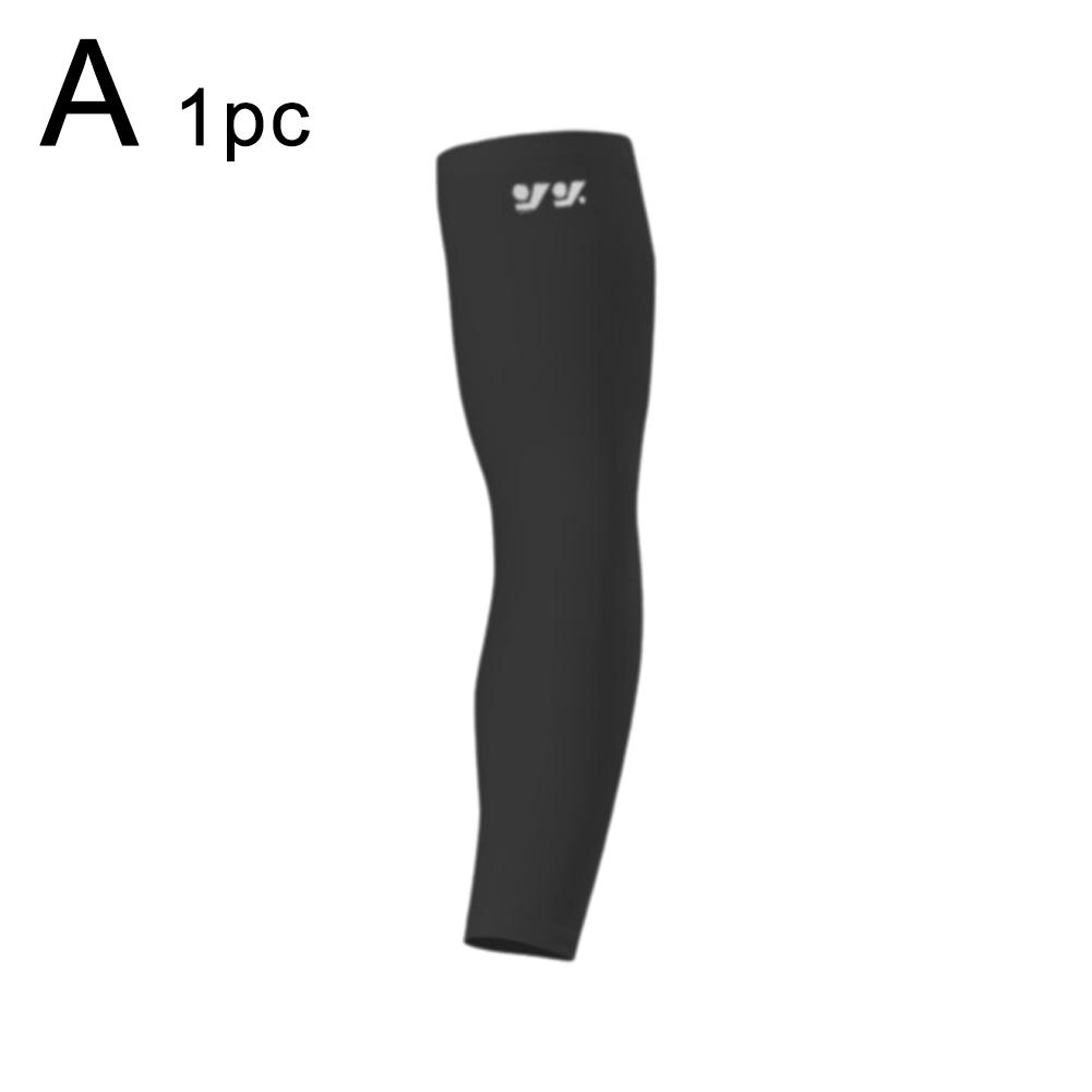

1pc Cooling Sports Arm Sleeve Sunscreen Basketball Fitness Sleeves Protection Arm And Compressi X1U7 Black-M