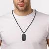 New Titanium Steel Dog Tag Men's Necklace American Flag Cross Scripture Necklace Jewelry