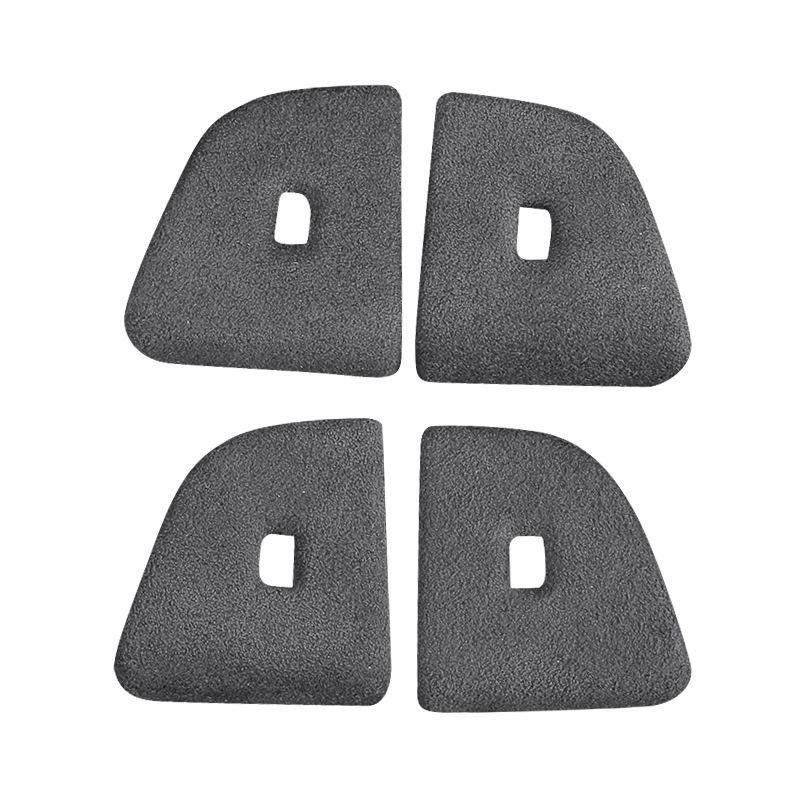 Accessori Auto Aggiornati per Tesla Model 3 Highland 2024 Copertura Protettiva per Pulsante Interruttore Porta Adesivo in Suede per Apertura Porta Decorazione